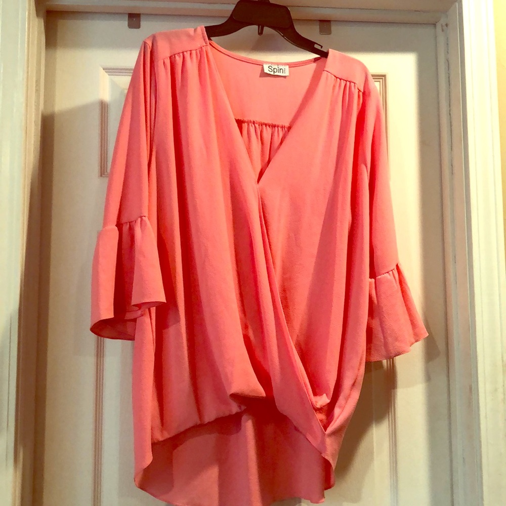 Pink Spin USA blouse 1xl NWOT